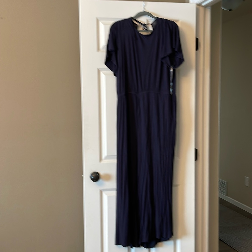 Lane Bryant soft cotton navy blue jumpsuit